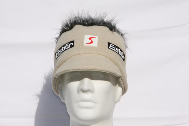 Hair - cool new hat, visor cap in fleece.....will keep your lid warm! - Black