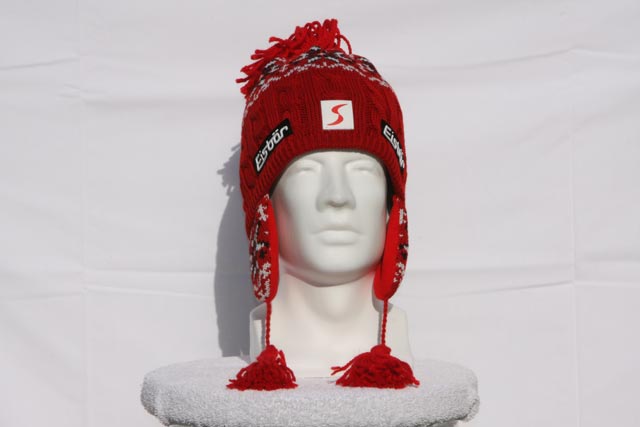 Jenny - with ear flaps, tassels, and pom pom, this hat will keep you stylin' and warm even on the coldest days. - Red