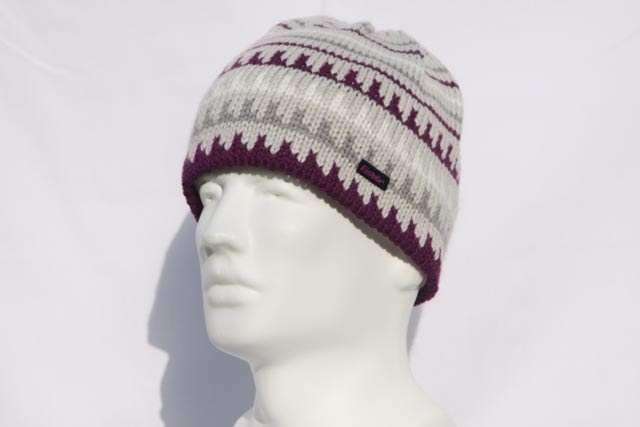 Josie - Nice knit...great look!!!!!-Plum/Grey=