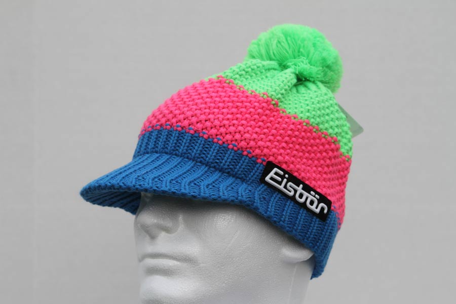 Star Pompon Blue, Pink, Green Cap 3204-826