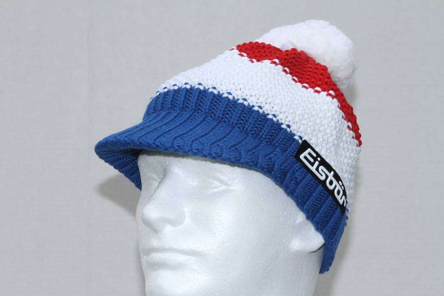 Star Blue, White, Red Pompon Cap 3204-FRA