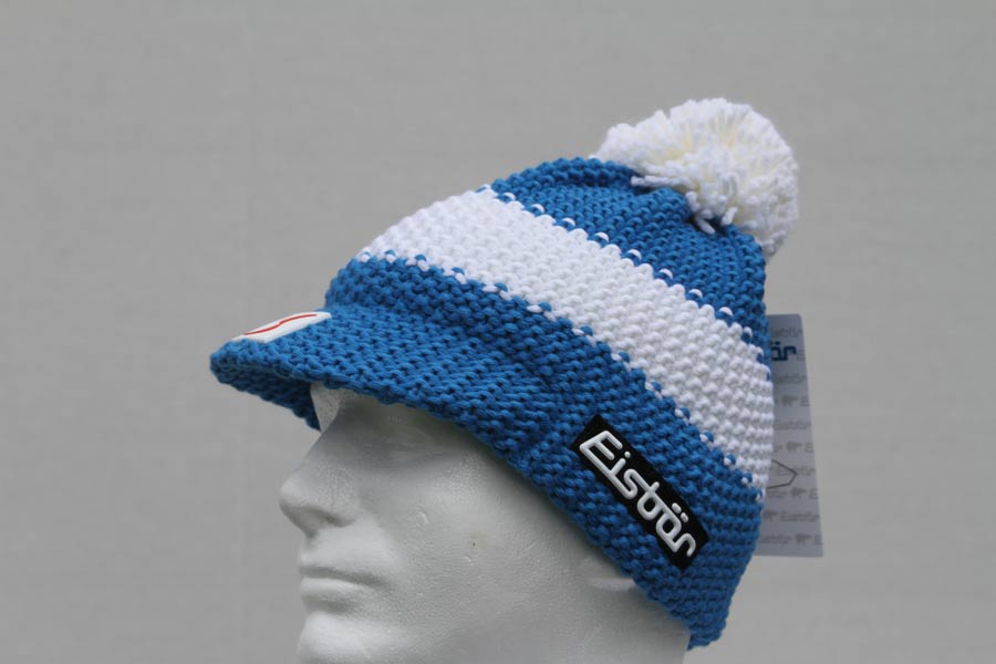 Star Blue, White, Blue Pompon Cap SP 3318-800