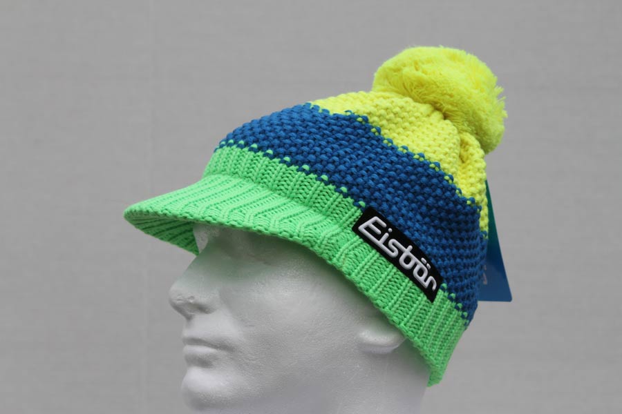 Star Green, Blue, Yellow Pompon Cap 3204-926
