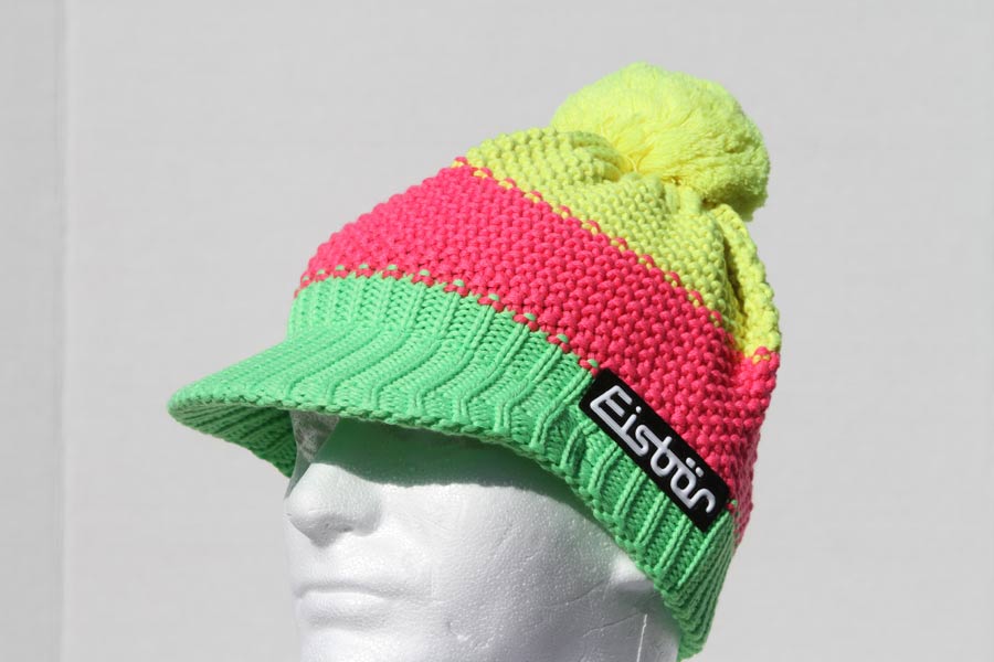 Star Green, Pink, Yellow Pompon Cap 3204-959
