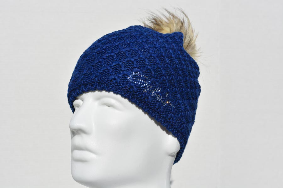 Ashley Lux Crystal Navy Blue Hat 3267-028