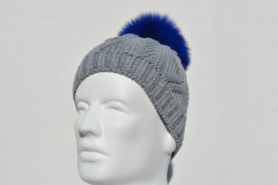 Beauty Fox Crystal Grey Hat 3237-106