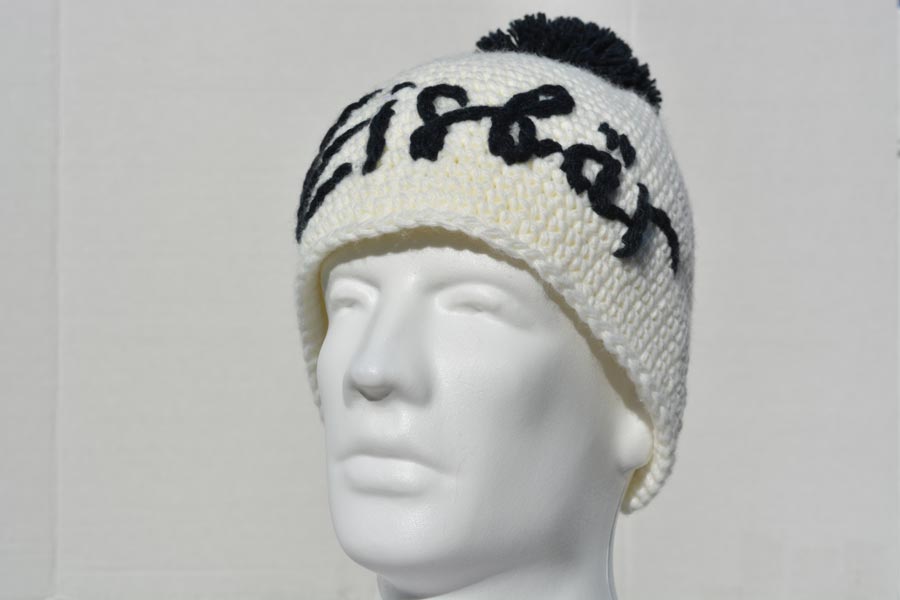 Til White Pompon Hat 7715-309